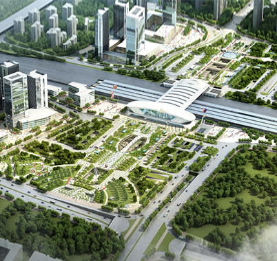 武汉光谷火车站东、西广场土建工程